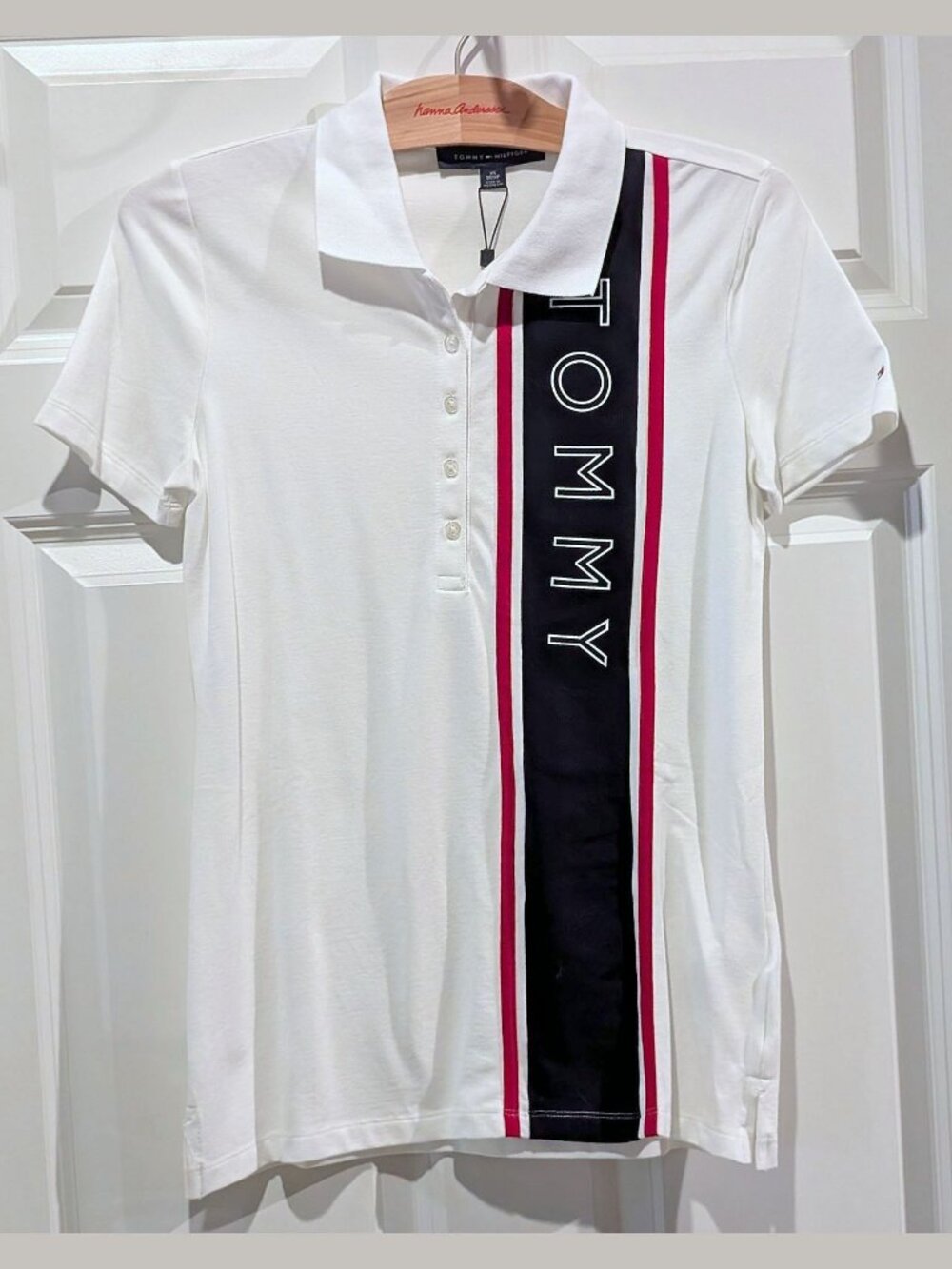 NWT Tommy Hilfiger WOMEN Logo Polo Shirt J1DH0288 # XS